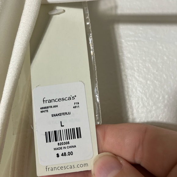 NEW!!! Francesca’s Julissan Jumpsuit Sz Large Beach Casual Halter Neck - Picture 4 of 9